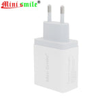 Minismile 5V 2.4A 3 USB Port Fast Home USB Power Travel Charger for iPhone