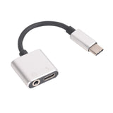 USB Type- C to 3.5 mm and Charger 2 in 1 Headphone Audio Jack Cable Adapter