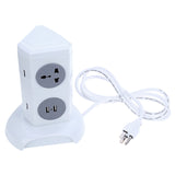 Alardor ALD - 2W4K - L 180 Degree Rotating Socket Intelligent Vertical Surge Protection Power Strip
