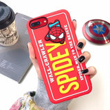 Cute 3D Cartoon Avengers patte Phone Case For iPhone 6 6s 7 8 Plus Back Cover for iPhone X XS MAX XR Coque