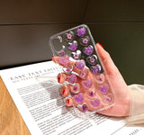 Phone Case For iPhone 6 7 Cute 3D Love Heart Glitter Bling Soft Back Cover For iPhone 6 6S Plus 7 8 X XR Xs Max Cover