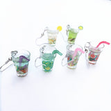 Creative Unique Bubble Tea Drop Earrings Personality Resin Milk Tea Drink Earring for Girl Funny Party Jewelry Christmas Gifts
