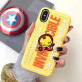 Cute 3D Cartoon Avengers patte Phone Case For iPhone 6 6s 7 8 Plus Back Cover for iPhone X XS MAX XR Coque
