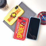 Cute 3D Cartoon Avengers patte Phone Case For iPhone 6 6s 7 8 Plus Back Cover for iPhone X XS MAX XR Coque