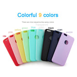 Original Soft Silicone Case for iPhone 6 S 6S 7 8 Plus 5 5S X 10 XR XS Max 6Plus 6SPlus 7Plus Cute Candy Anti-knock rubber Cover
